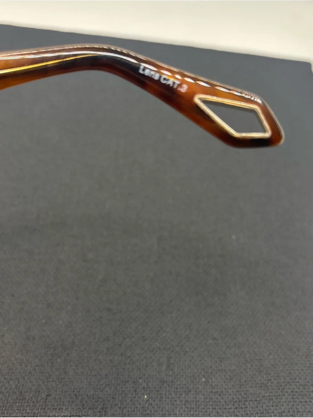 Quay Australia Dollar Signs Sunglasses Ivory/Brown Gold Polarized Cat Eye Trendy